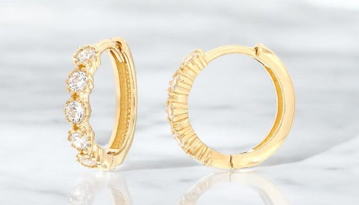 Фини детски златни обеци 14K &ndash; безопасни и удобни, ASTO Gold